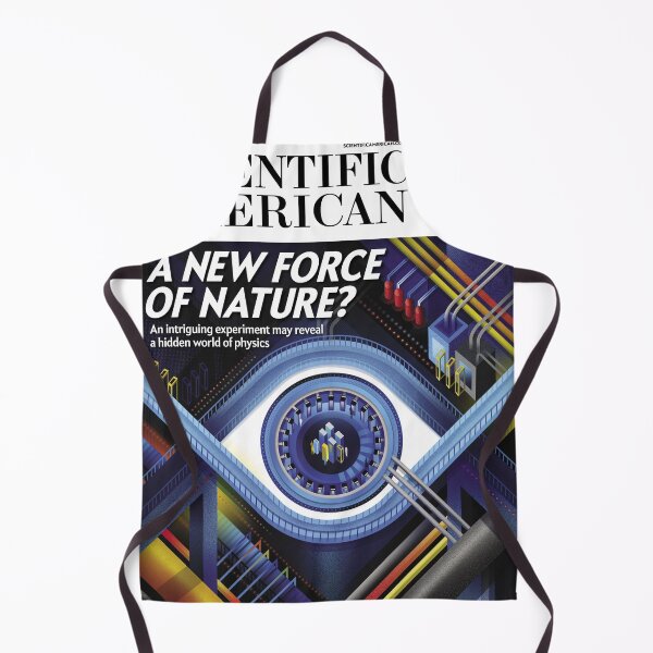 Item preview, Scientific American Magazine Cover Fan Art Original Custom Vintage Science Physics Biology Poster Wall Art Tee Design designed and sold by Cool Robot Bro..