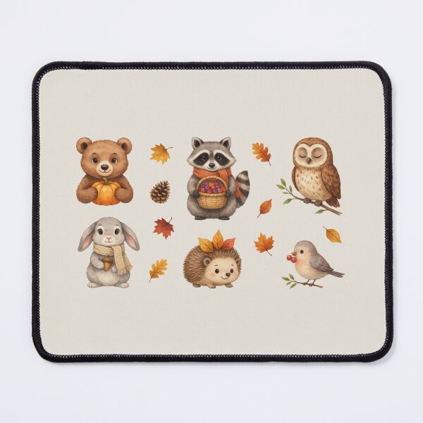 Item preview, cute autumn woodland animals designed and sold by 123ks.
