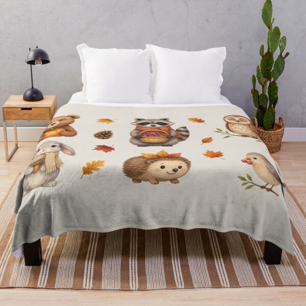 Item preview, cute autumn woodland animals designed and sold by 123ks.