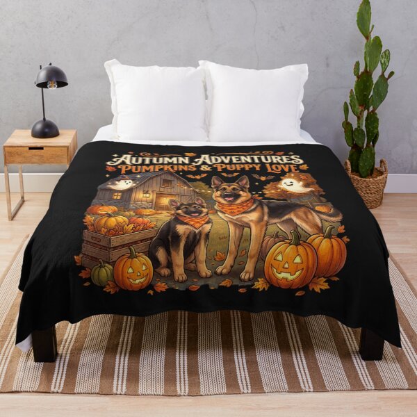 Item preview, Autumn Adventures Pumpkins & Puppy Love Design designed and sold by PawPlanetPro.