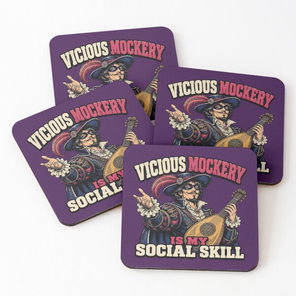 Item preview, Vicious Mockery Is My Social Skill Bard Lute Tabletop RPG  designed and sold by Dice_Goblin_Studio.