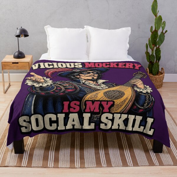 Item preview, Vicious Mockery Is My Social Skill Bard Lute Tabletop RPG  designed and sold by Dice_Goblin_Studio.