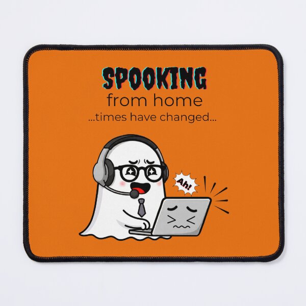 Item preview, Spooking From Home Cute Ghost Remote Worker designed and sold by ChicDesk.