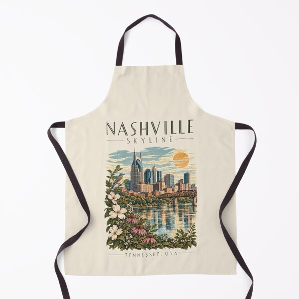 Item preview, Nashville Skyline, Tennessee, USA [Vintage Illustration] designed and sold by elektronen.
