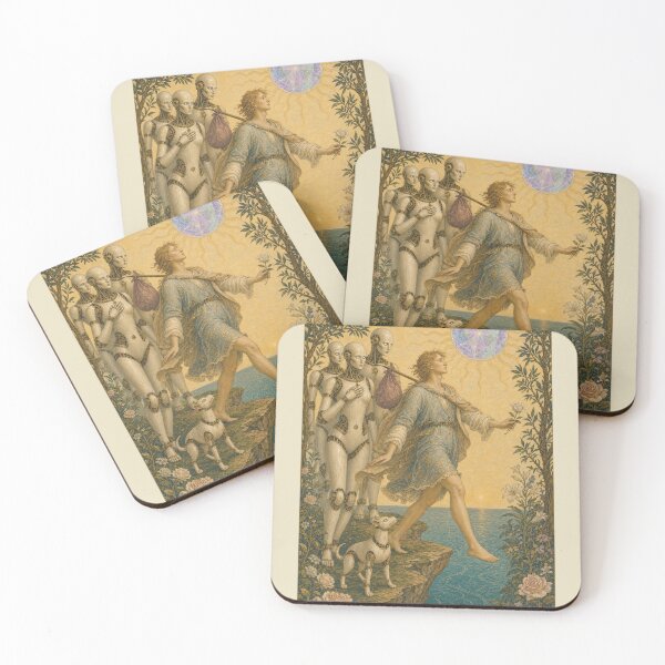 Item preview, The Fool Tarot Card - Cyber Renaissance Series Art Print designed and sold by DMarquiseArt.