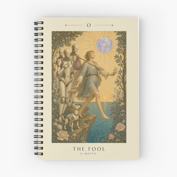 Item preview, The Fool Tarot Card - Cyber Renaissance Series Art Print designed and sold by DMarquiseArt.