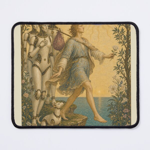 Item preview, The Fool Tarot Card - Cyber Renaissance Series Art Print designed and sold by DMarquiseArt.
