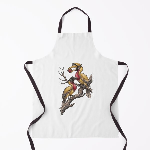 Item preview, Vintage Hornbill Pair Tropical Wildlife Bird Art designed and sold by  Color & Form.