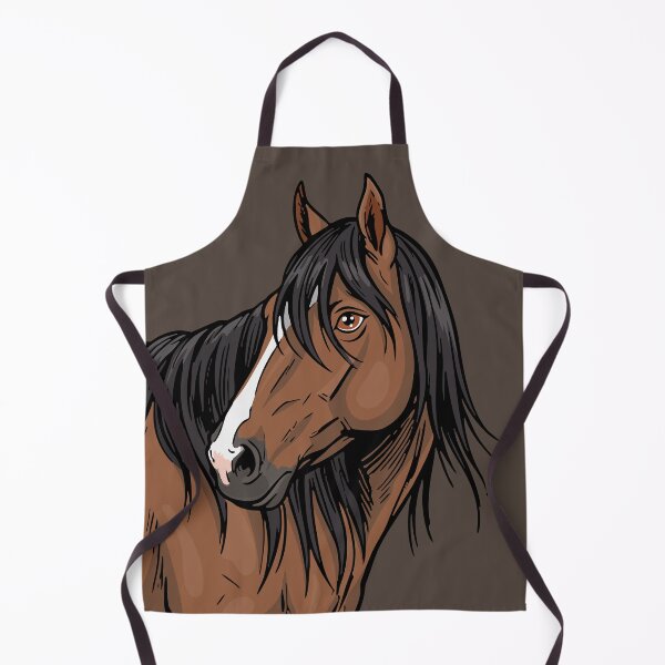 Item preview, The head of the Adaev horse with a long black mane designed and sold by Cheval-de-coeur.