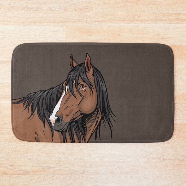 Item preview, The head of the Adaev horse with a long black mane designed and sold by Cheval-de-coeur.