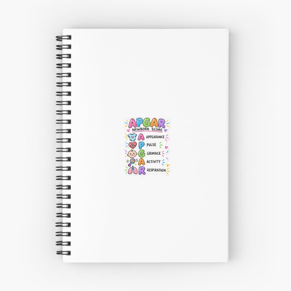 Item preview, APGAR Score Drawn Study Aid Nursing Student Sticker designed and sold by isokinetic.