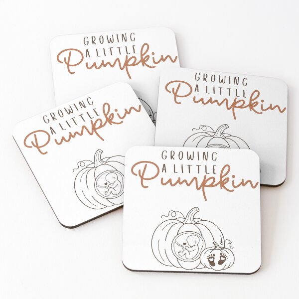 Item preview, "Growing a Little Pumpkin" Pregnancy Announcement SVG Design with Fetal Ultrasound designed and sold by CreativeNest Prints.