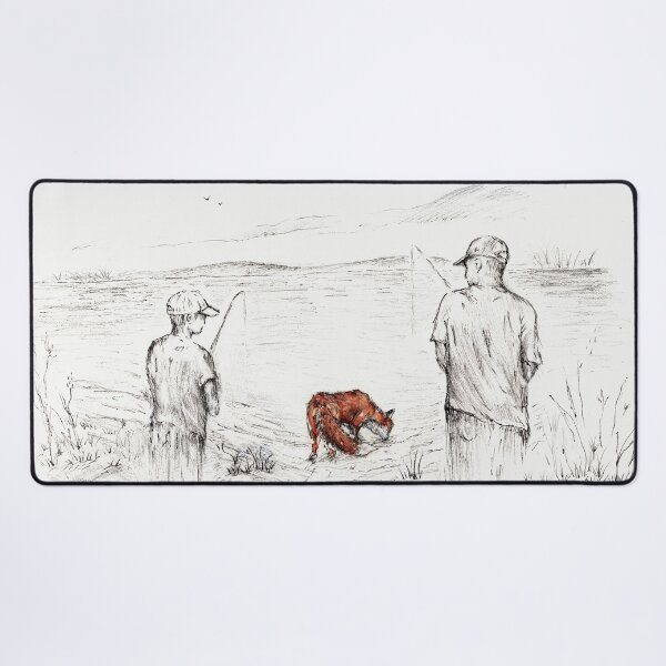 Item preview, Fishing with a fox designed and sold by Sarah Does Art.