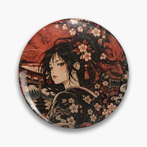 Item preview, Samurai Oni – Japanese Anime Warrior designed and sold by Nima Designs .