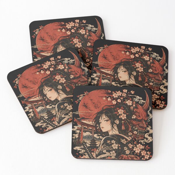 Item preview, Samurai Oni – Japanese Anime Warrior designed and sold by Nima Designs .