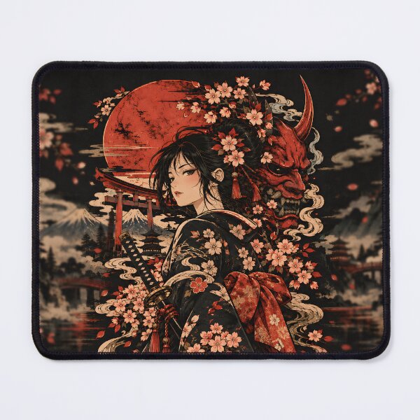 Item preview, Samurai Oni – Japanese Anime Warrior designed and sold by Nima Designs .