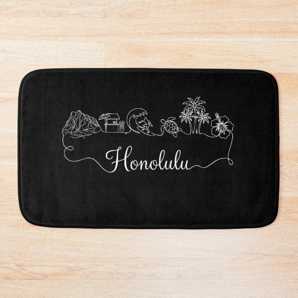 Item preview, Honolulu Souvenir Surfing Hawaii Men Skyline Honolulu designed and sold by DSWShirts.