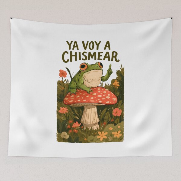 Item preview, Ya Voy a Chismear Funny Gossiping Frog designed and sold by DyzioSupply.
