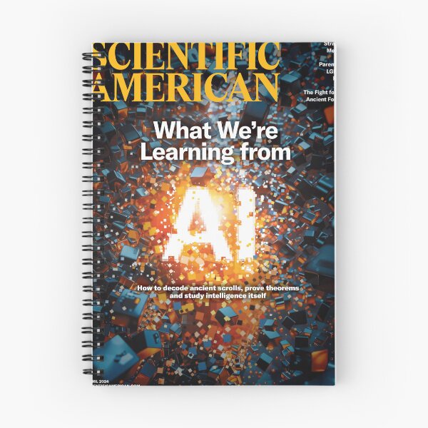 Item preview, Scientific American Magazine Cover Fan Art Original Custom Vintage Science Physics Biology Poster Wall Art Tee Design designed and sold by Cool Robot Bro..