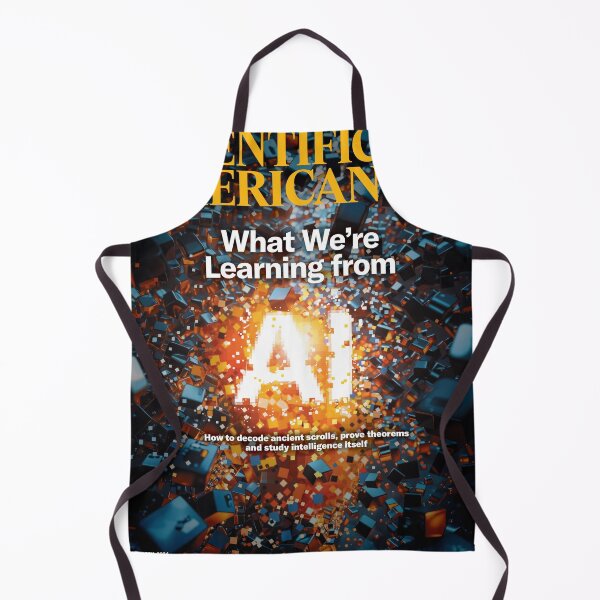 Item preview, Scientific American Magazine Cover Fan Art Original Custom Vintage Science Physics Biology Poster Wall Art Tee Design designed and sold by Cool Robot Bro..