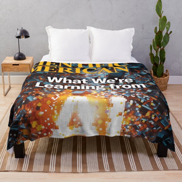 Item preview, Scientific American Magazine Cover Fan Art Original Custom Vintage Science Physics Biology Poster Wall Art Tee Design designed and sold by Cool Robot Bro..