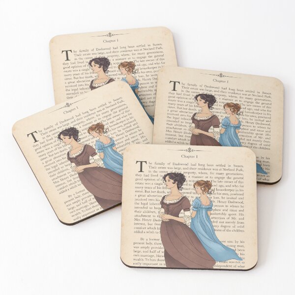 Item preview, Sense and Sensibility by Jane Austen designed and sold by booksnbobs.