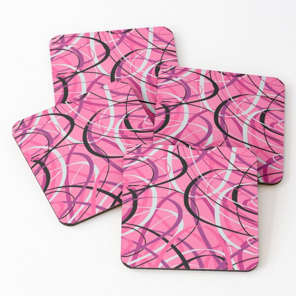 Item preview, Pink Loops Abstract Painting  designed and sold by DanielleGensler.