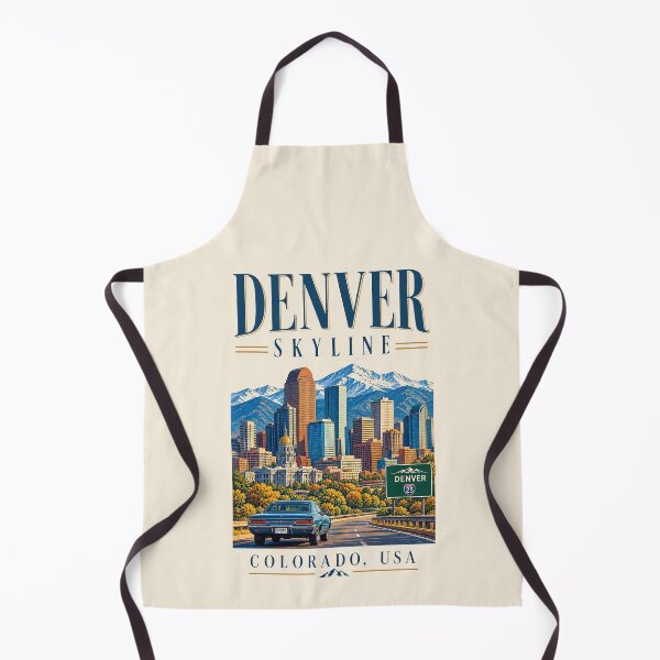 Item preview, Denver Skyline, Denver, USA [Vintage Illustration] designed and sold by elektronen.