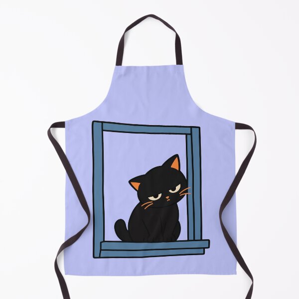 Item preview, Black Cat at the Window Funny Cat designed and sold by MewMade.