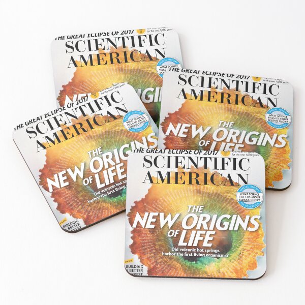 Item preview, Scientific American Magazine Cover Fan Art Original Custom Vintage Science Physics Biology Poster Wall Art Tee Design designed and sold by Cool Robot Bro..