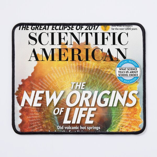 Item preview, Scientific American Magazine Cover Fan Art Original Custom Vintage Science Physics Biology Poster Wall Art Tee Design designed and sold by Cool Robot Bro..
