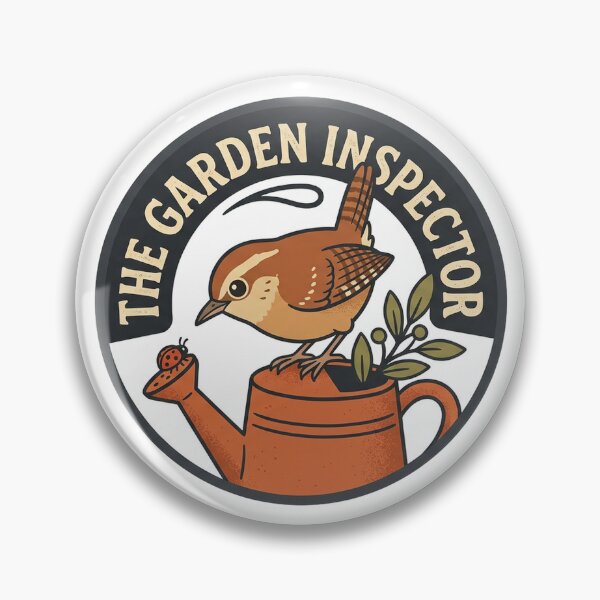 Item preview, Carolina Wren The Garden Inspector Cute Bird Illustration designed and sold by shifumart.