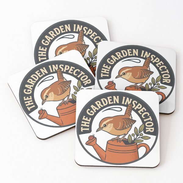 Item preview, Carolina Wren The Garden Inspector Cute Bird Illustration designed and sold by shifumart.