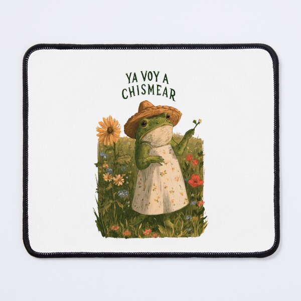 Item preview, Ya Voy a Chismear Funny Gossiping Frog Cottagecore Style designed and sold by DyzioSupply.