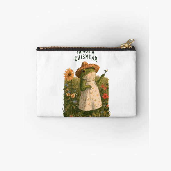 Item preview, Ya Voy a Chismear Funny Gossiping Frog Cottagecore Style designed and sold by DyzioSupply.