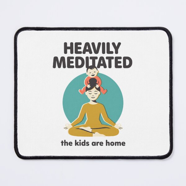 Item preview, Heavily Meditated Mom: Funny Meditation Mid-Century Art designed and sold by Osmose-Studio.