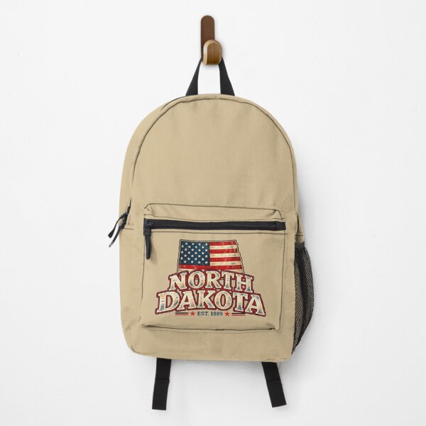Item preview, North Dakota Vintage American Flag – Est. 1889 designed and sold by HO•Designs.