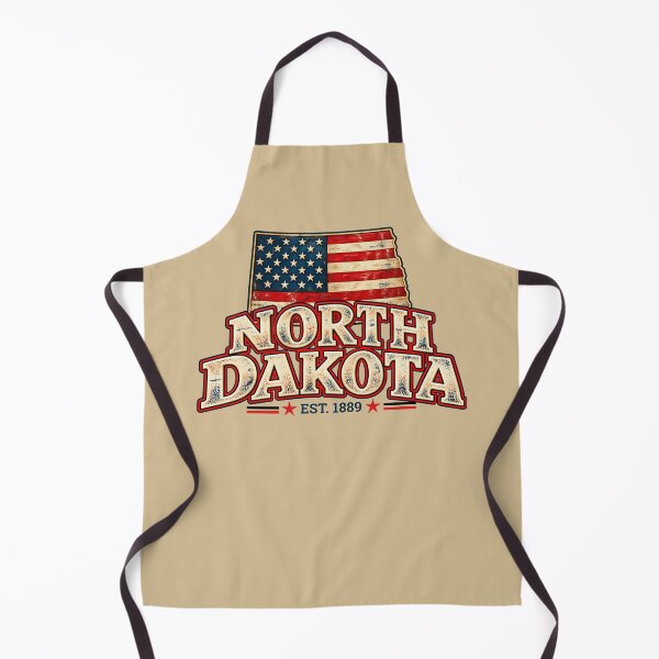 Item preview, North Dakota Vintage American Flag – Est. 1889 designed and sold by HO•Designs.