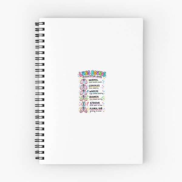 Item preview, Lung Sounds Drawn Study Aid Nursing Student Sticker designed and sold by isokinetic.