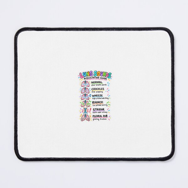 Item preview, Lung Sounds Drawn Study Aid Nursing Student Sticker designed and sold by isokinetic.
