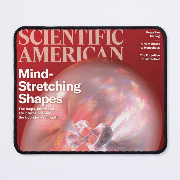 Item preview, Scientific American Magazine Cover Fan Art Original Custom Vintage Science Physics Biology Poster Wall Art Tee Design designed and sold by Cool Robot Bro..