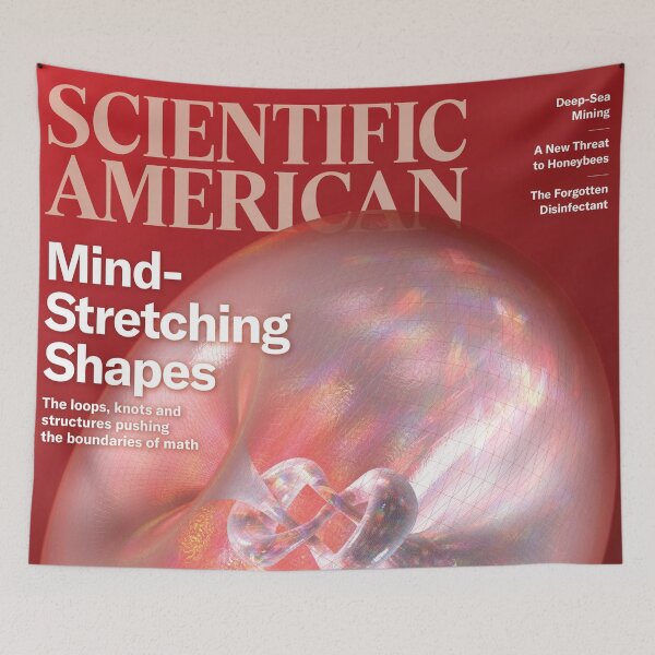 Item preview, Scientific American Magazine Cover Fan Art Original Custom Vintage Science Physics Biology Poster Wall Art Tee Design designed and sold by Cool Robot Bro..