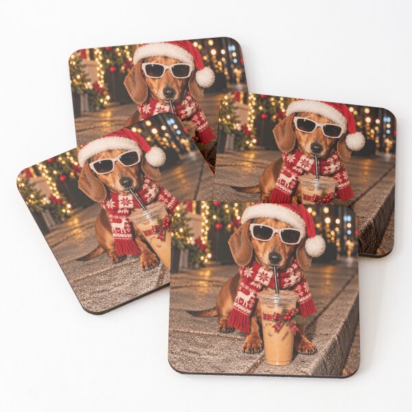 Item preview, Christmas Dachshund Iced Coffee Dog Funny Holiday designed and sold by Morescitaf.