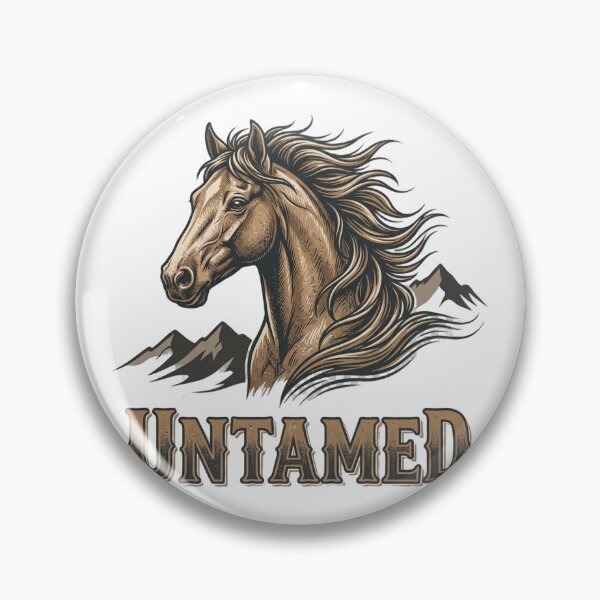Item preview, Untamed Wild Horse Stallion Western Vintage Art designed and sold by  Color & Form.