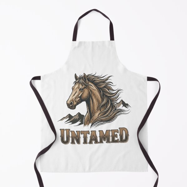 Item preview, Untamed Wild Horse Stallion Western Vintage Art designed and sold by  Color & Form.