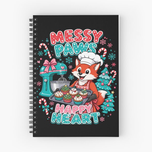 Item preview, Messy Paws Happy Heart Fox Baker designed and sold by Design Vibras.