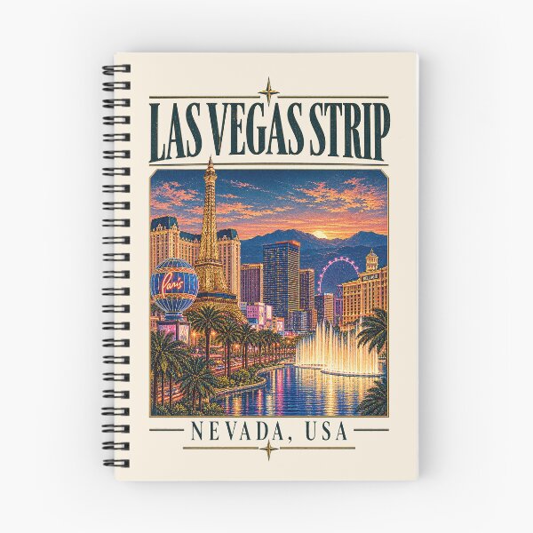 Item preview, Las Vegas Strip, Nevada, USA [Vintage Illustration] designed and sold by elektronen.