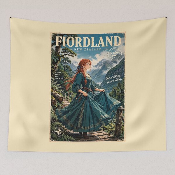 Item preview, New Zealand, Fiordland Forest - Wild Beauty of Fiordland designed and sold by DibujandoPorfa.