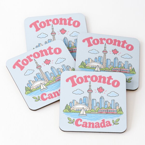 Item preview, Toronto Canada Cute Pink Kawaii City designed and sold by HowToCanadian.