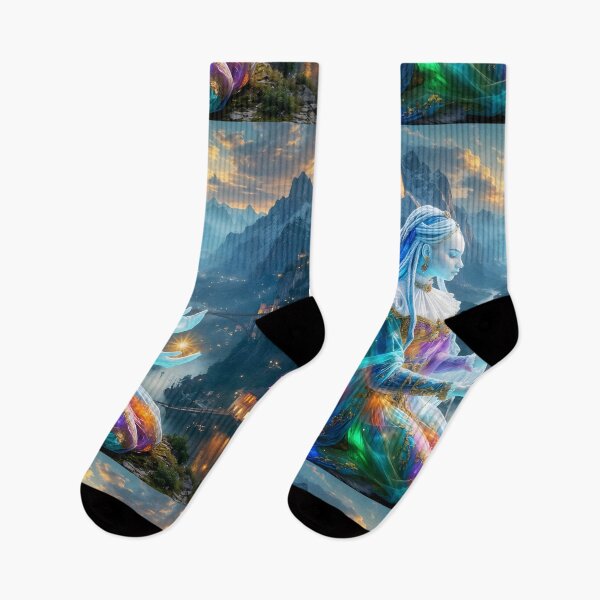 Item preview, Stargazing at dusk in Neon Canyon (first version) designed and sold by KunstGeist.